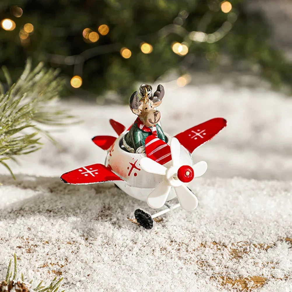 thumbnail image 1 of Adornos colgantes de avión de Claus para árbol de Navidad, decoraciones navideñas para fiesta de Navidad 2025, adorno decorativo de Año Nuevo, 1 of 5