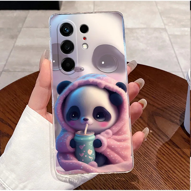 Cute Love Heart Rabbit Clear Soft TPU Silicone Back Cover