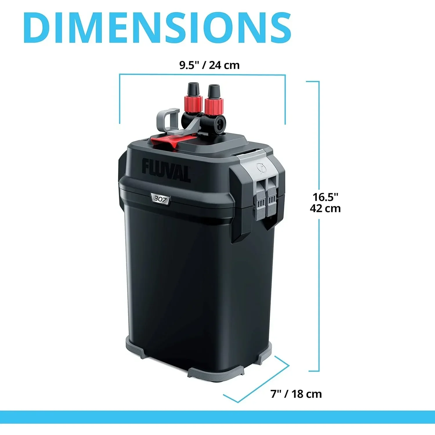 307 Perfomance Canister Filter-for Aquariums Up to 70 Gallons-Aquarium Canister Filter