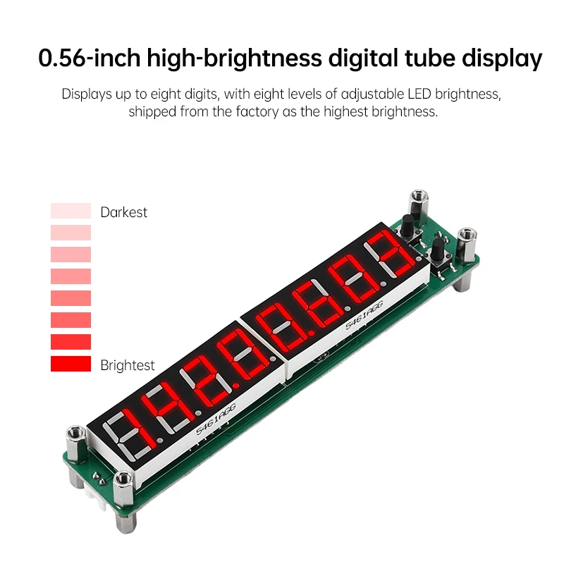 8-bit RF Signal Frequency Counter Cymometer LED Display Frequency Module 0.1MHz~1200MHz Display Meter Tester