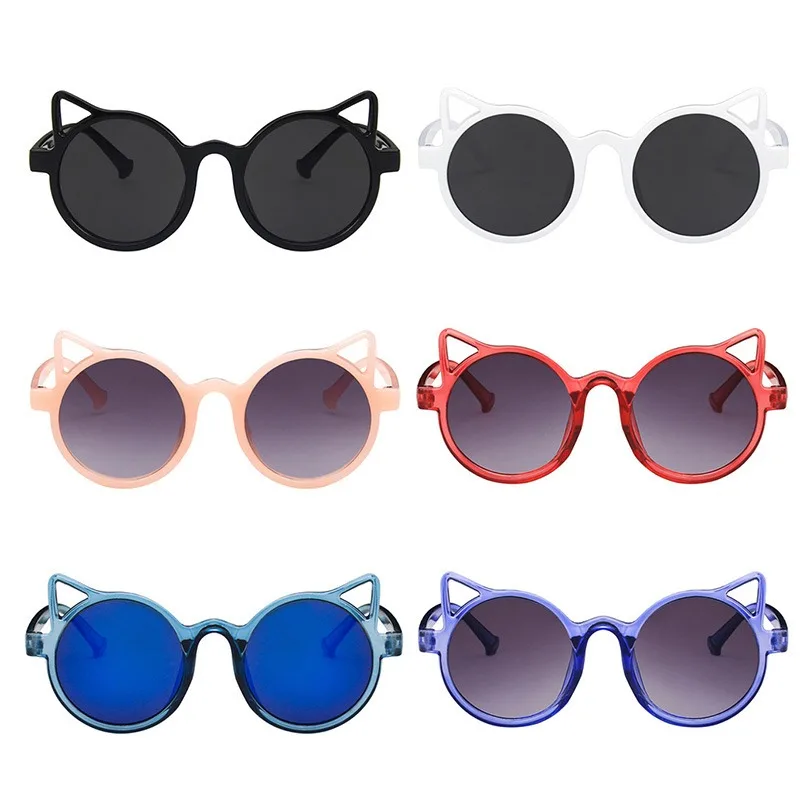 blue light reading glasses Children's Sunglasses For Girls Boys Cute Animal Cartoon Sun Glasses Cat Ear Lovely Vintage Protection Eyeglass For Kid Fashion blue light blocking glasses