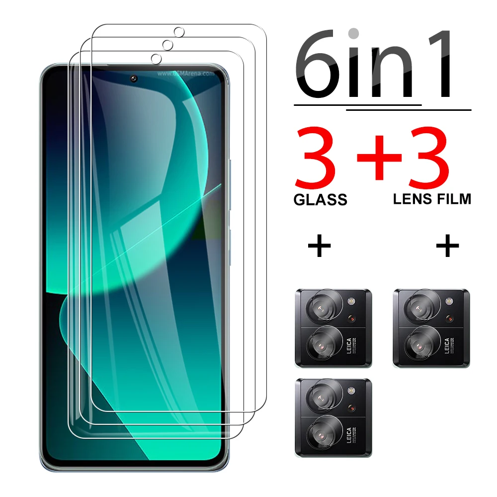 

Защитное стекло 6 в 1 для объектива камеры Xiaomi 13T 12T 12 12S 12R Pro, закаленное стекло xioami 13 12X 14 K50i, прозрачное защитное стекло
