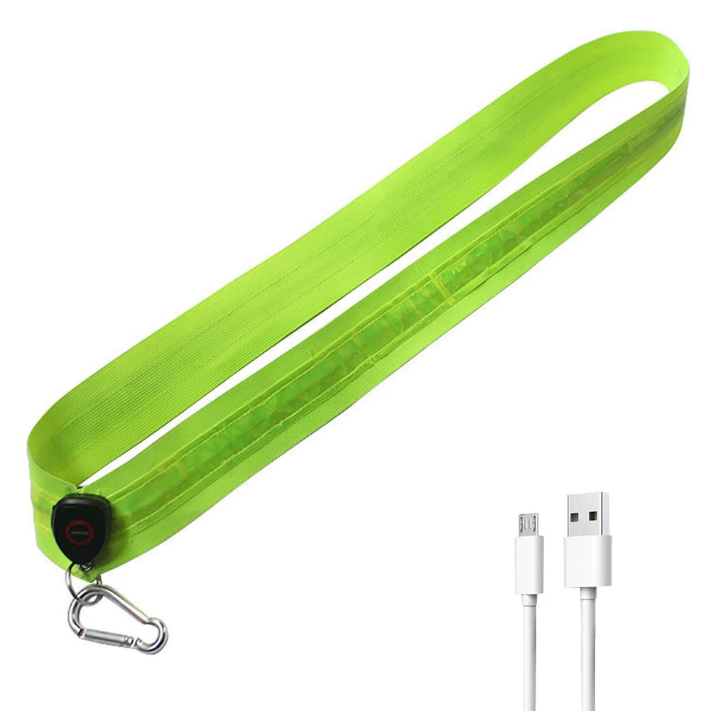 Illuminated Shoulder Straps Rechargeable LED Reflective Running Belt High Visibility Night Safety Outdoor Jog Walking Light Gear