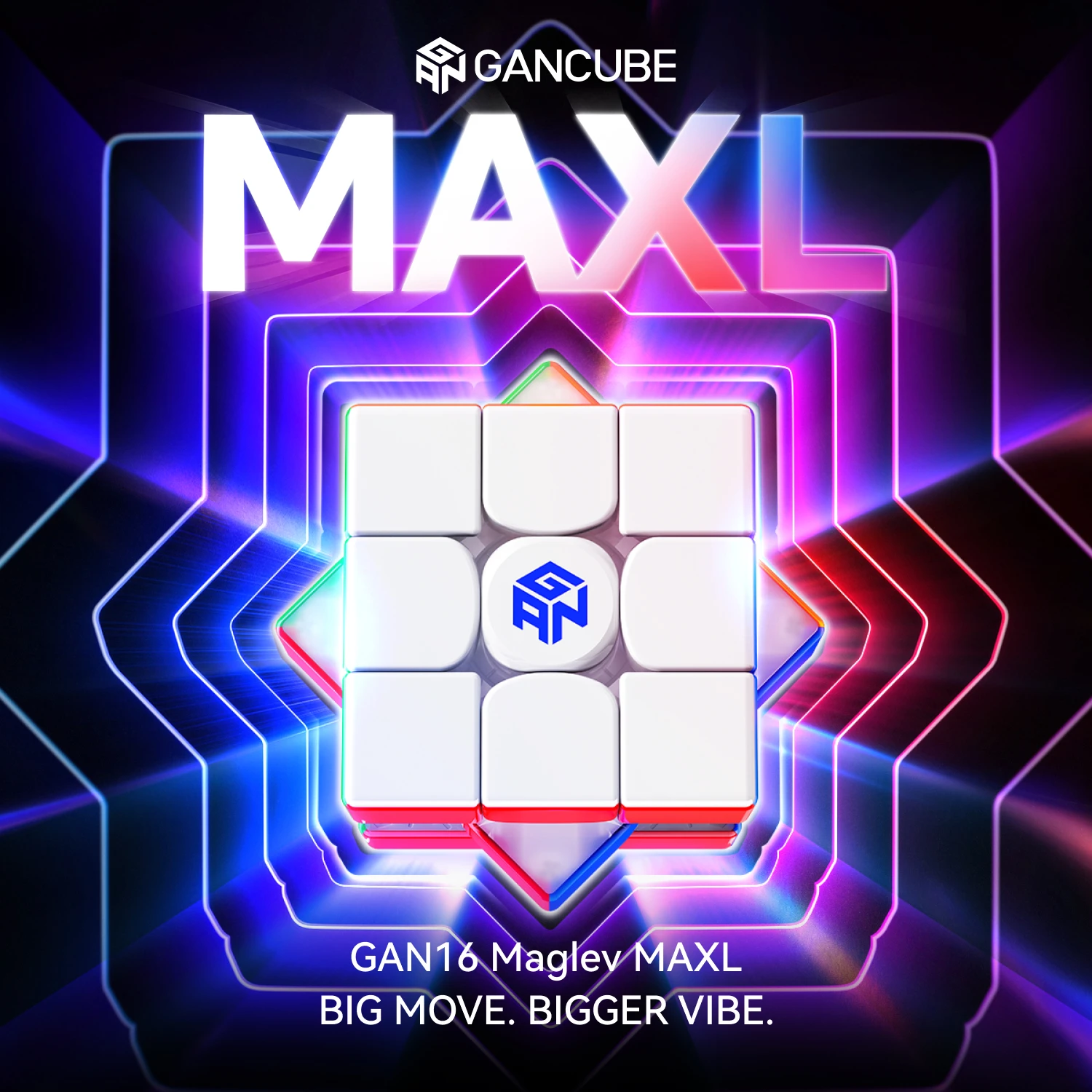 GAN16 마그레브 맥스L UV 큐브 3x3x3 빅 무브 빅거 바이브 마그네틱 스피드 큐브 퍼즐 장난감 3x3x3 매직 큐브 큐보 마히코 어린이 선물