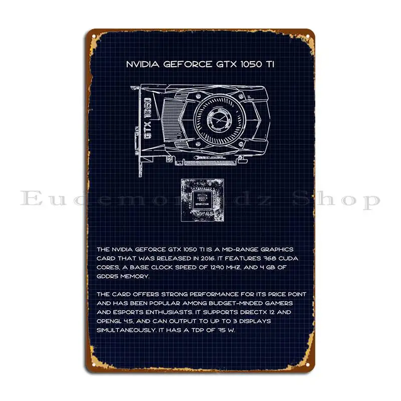 1050 Ti Targa In Metallo Poster Vintage Garage Custom Cinema Custom Tin Sign Poster