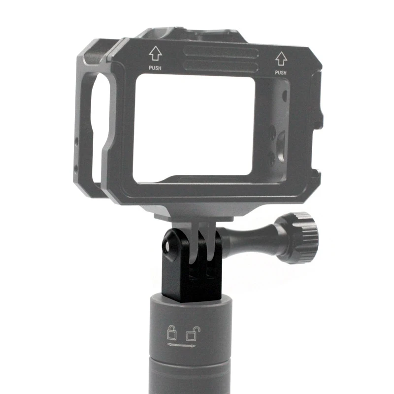 Aluminum Alloy Adapter 1/4" Tripod Mount For GoPro Hero 13 12 11 10 9 8 7 SJCAM SJ4000 AKASO DJI Osmo Action Camera Accessories