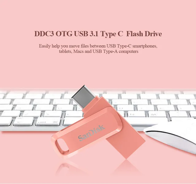 128 Go Clé USB 3.0 Lexar JumpDrive D35c Dual Drive Type-C & Type-A