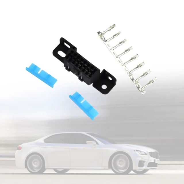 16pin Female Angles Obd2 Connector Wire Sockets Plug Adapter Diagnostic Tools Easy Fault Detection Quick Troubleshooting 6