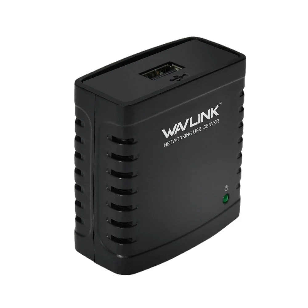 Wavlink USB 2.0 LRP Print Server Share a LAN Ethernet Networking Printers Power Adapter USB HUB 100Mbps Network Print Server US