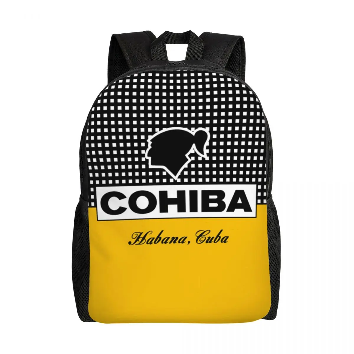 

Индивидуальный рюкзак Cohiba из кубинской кожи для мужчин и женщин, школьный ранец для ноутбука, студенческий рюкзак для колледжа