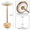 Classic Touch Sensor LED Table Lamp Rechargeable Cordless Desk Lamp 3 Color Adjustable Temperatures Modern Style LED Night Light 4