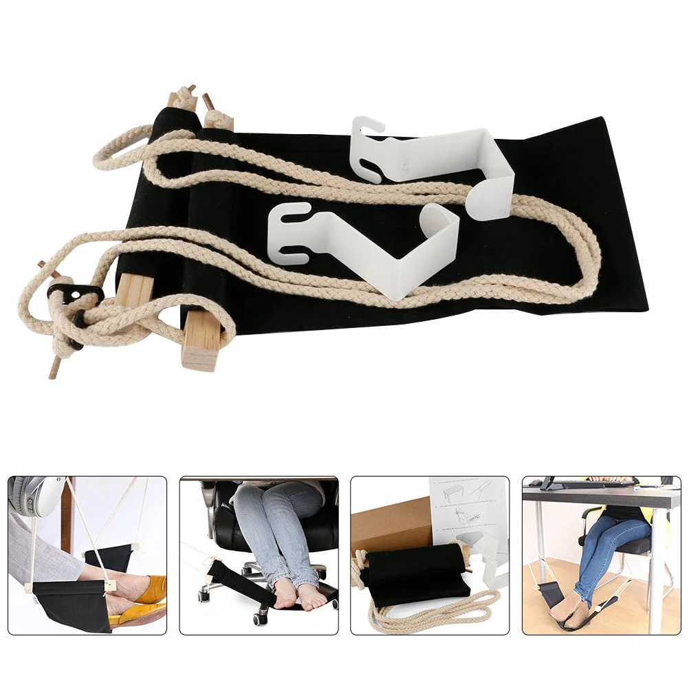 Desk Foot Hammock, Ergonomic Footrest, Adjustable Feet & Leg Rest