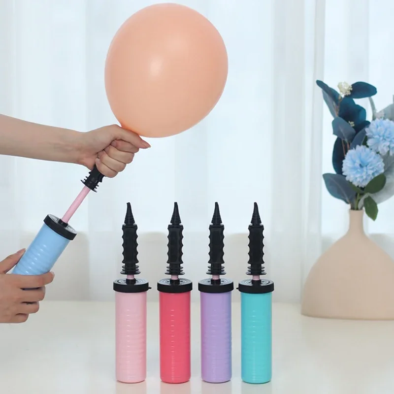 Balloon Pump Balloon Inflator Hand Push Air Pump Wedding Birthday Party Decoration Kids Baby Shower Accessories