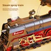 Vintage Steam Train Track Toy Gift Set Simulate Electric Small Train Track Car Toy Surprise Christmas Gift For Children Boys 3