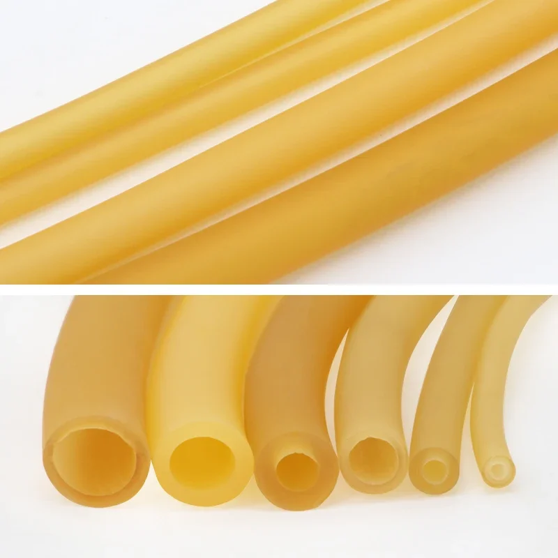 1/2/5/10Metre High Elastic Natural Latex Rubber Tube ID 1.6mm-12mm OD 3.2mm-17mm for Medical Hemostasis Catapults All Size rubber hose rubber tube rubber tubing