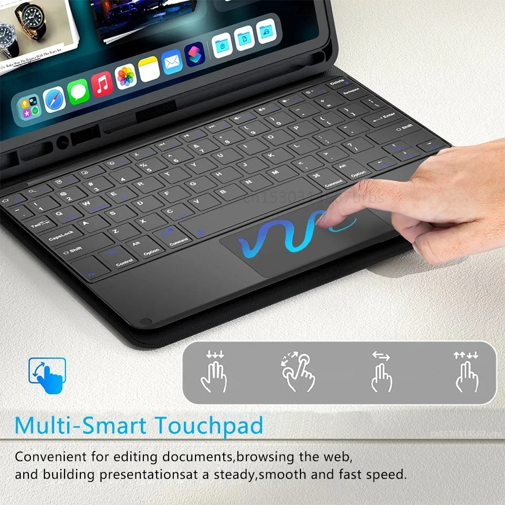 iPad mini第7世代　Keyboard Apple Pencil Pro Trackpad Keyboard for IPad Mini 7 Mini 2024 8.3 Inch A17 Pro