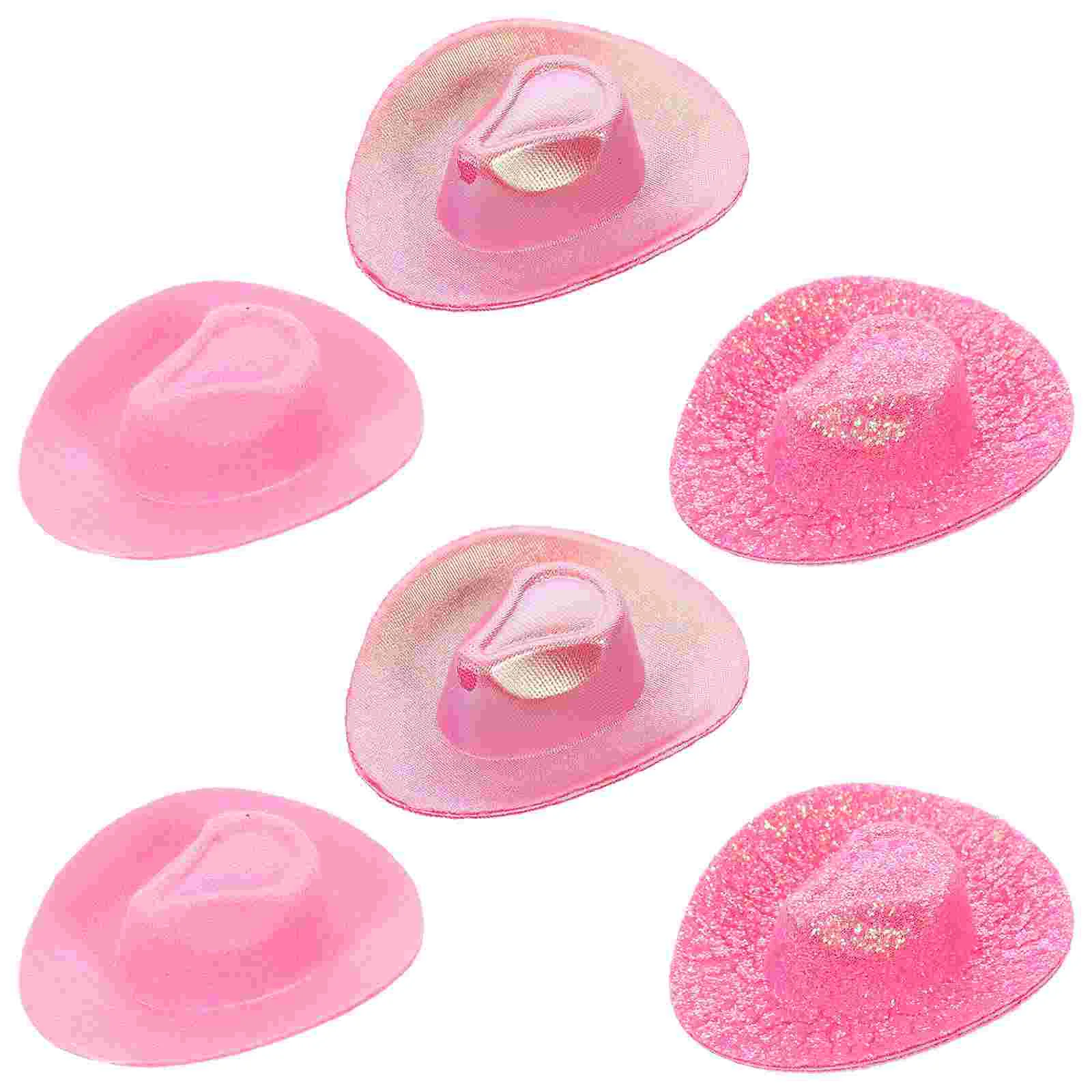 

Mini Hat Replaceable Hats Miniature Tiny Ornament Cowgirl for Drinks Small Crafts Cake Decor Boys