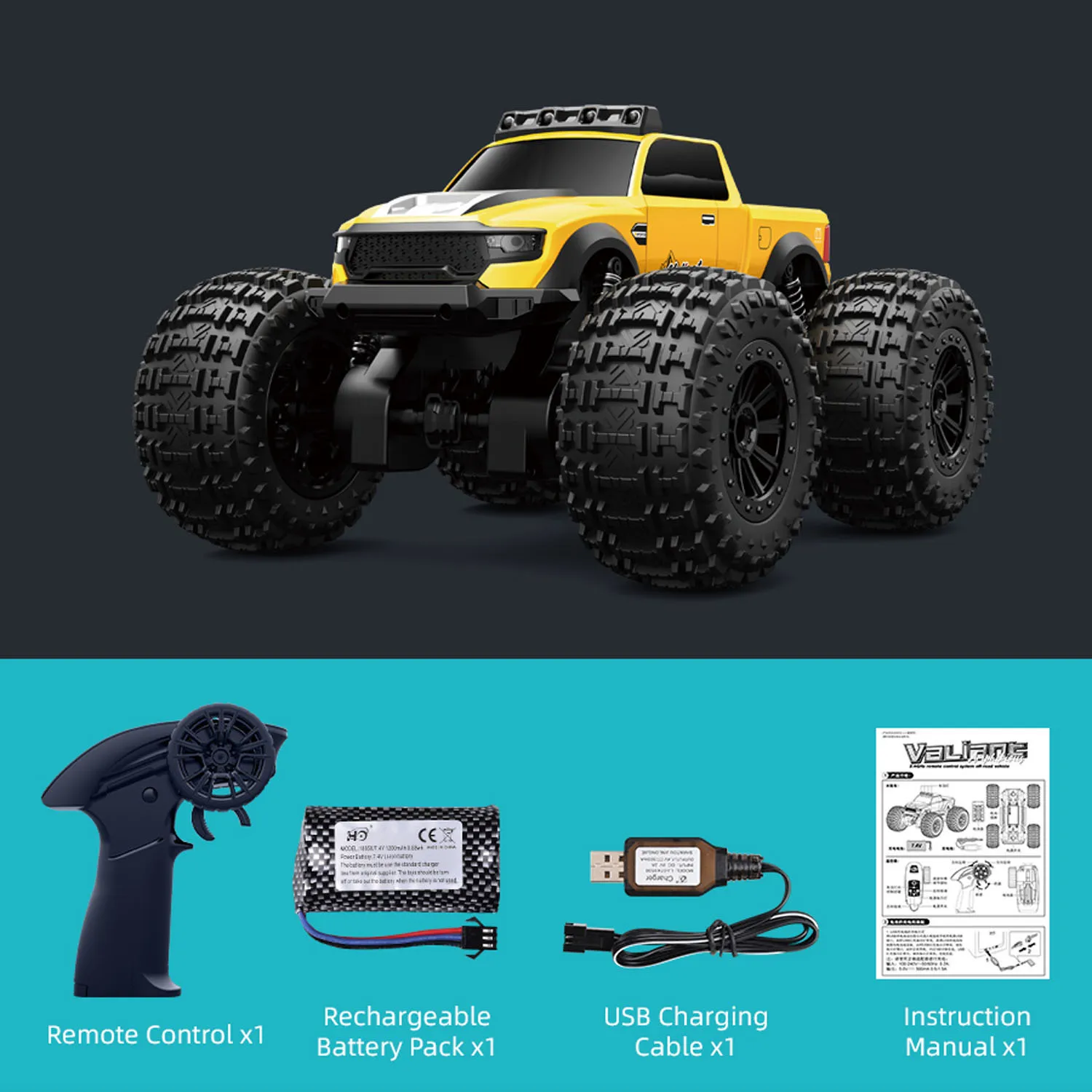 JJRC C8816 1/14 Voiture RC Amphibie 4x4 Tout-Terrain RTR