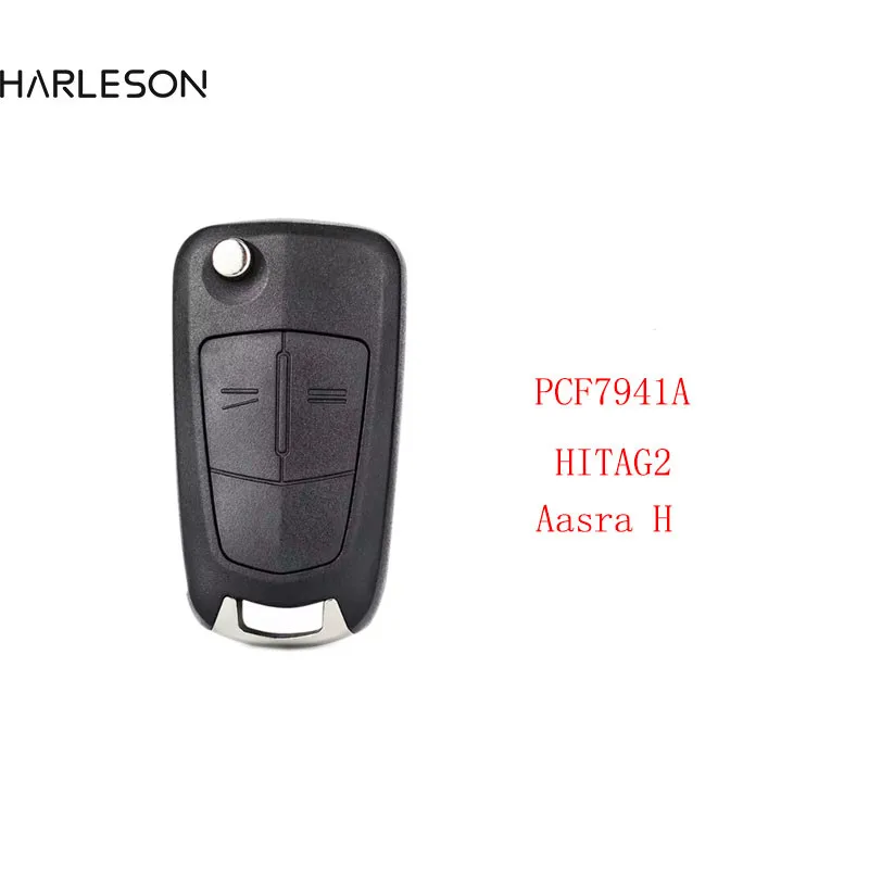 2 Buttons 433MHz PCF7941A Remote Flip Key Fob For Opel Astra H Zafira B 2004-2013  736-743-A 13.149.658 Marked Genuine Key