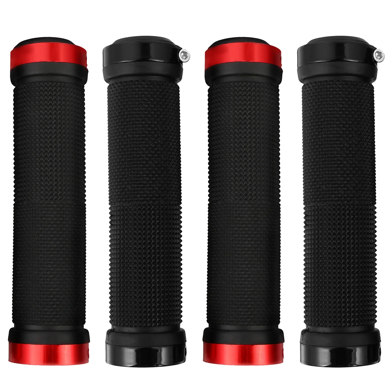 

2 Pairs Bicycle Handlebar Gloves Bike Accessories Grip Grips Riding for Bikes Simple Covers Metal Accesories