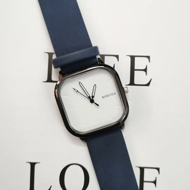 

Ultra thin student quartz Wristwatch Exquisite women's leather strap Temperament simple quartz watches for Men's