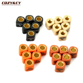 레이싱 베리에이터 슬라이딩 웨이트 세트, 야마하 미나렐리 JOG 50 90 BWS Aerox Neoo S 100 1PE40QMB 용, 15x12mm, 6g, 6.5g, 7g, 8g, 6 개