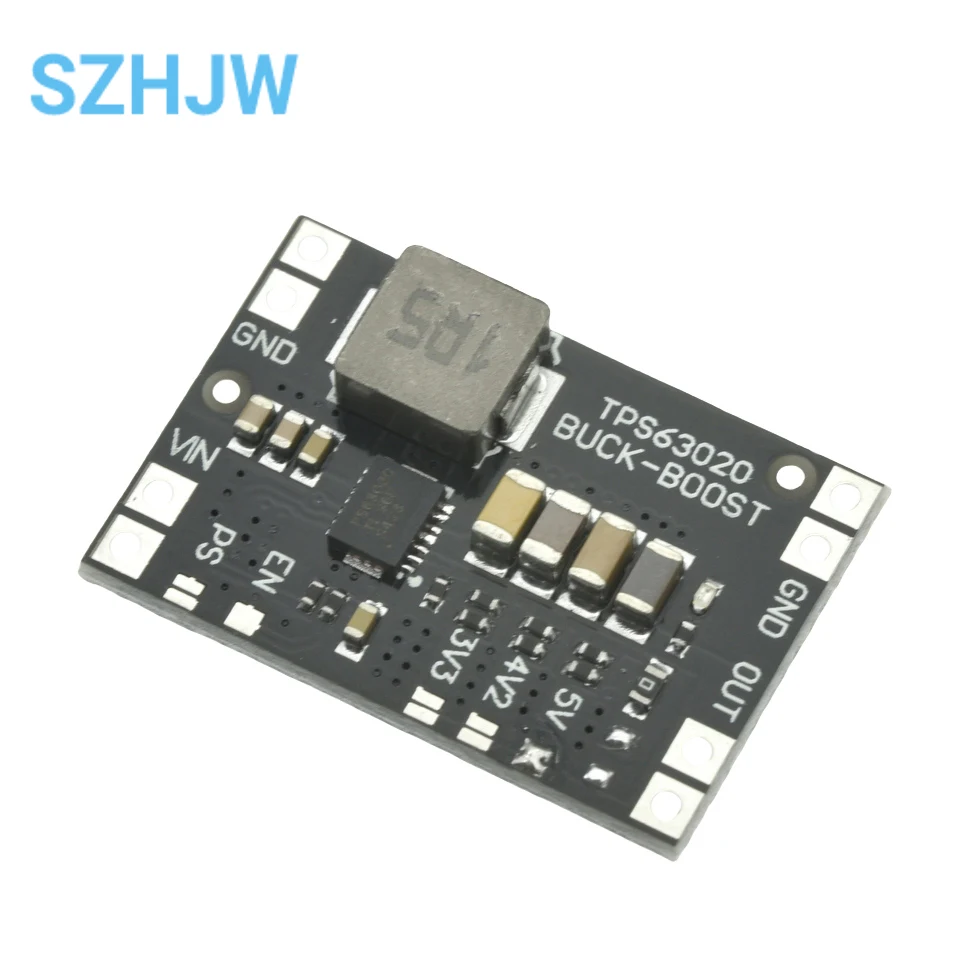 Boost Converter TPS63000 XL63000 3.3V 4.2V 5V Low Ripple Automatic Step Up  Down Boost Buck Power Module Lithium Battery Single Chip Stabilized 5v  Battery