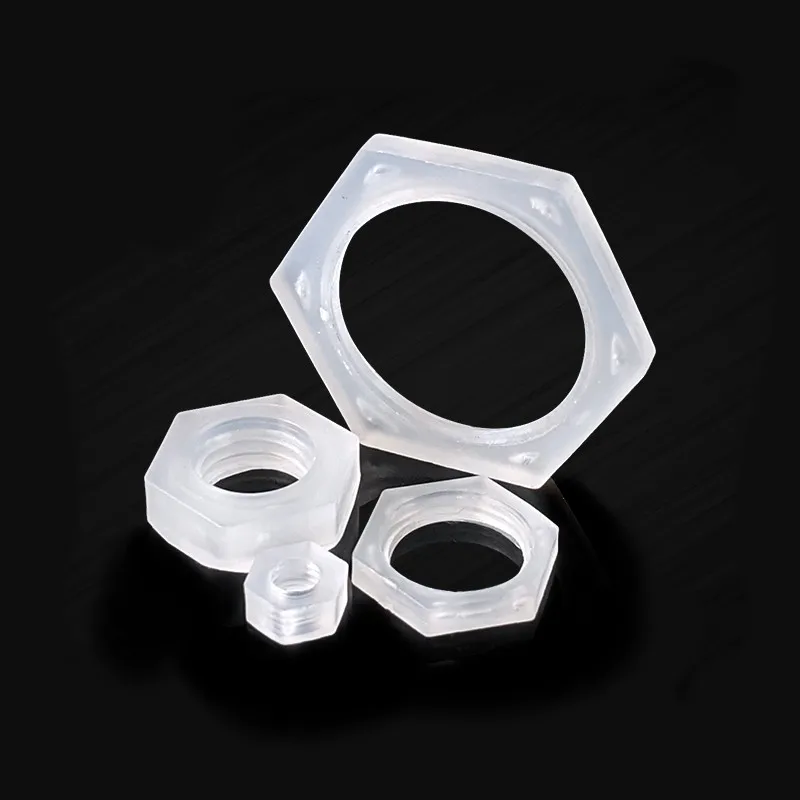 Flange 1/8" 1/4" 3/8" 1/2" 3/4" Female thread plastic nuts Lock nut Outer hexagon fastening nut with Sealing ring 1PCS titanium flange nuts flange nut locking nuts nylon lock nut hexagon nuts