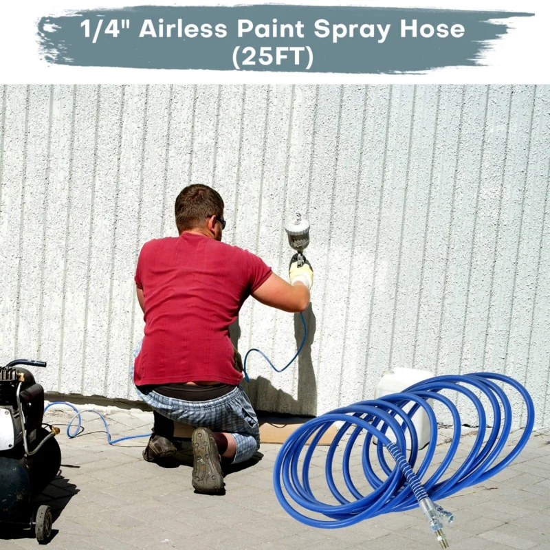Airless Paint Spray Hose 1/4" High Pressure Universal Paint Sprayer Flexibl...
