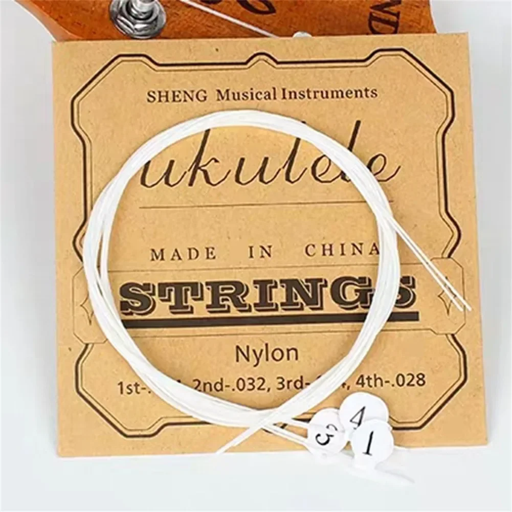 

4PCS 21/23/26in Ukulele String Alice Nylon Clear Uku Strings Mini Hawaiian Guitar Soprano Concert Tenor Ukulele Uke Strings