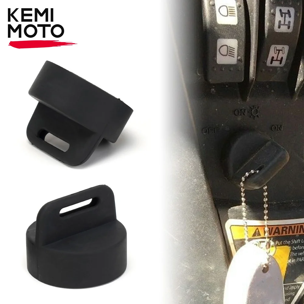 

ATV Igntion Key Cover Keyswitch Rubber Compatible with Polaris Sportsman Scrambler Black Trail Boss for Can-Am Outlander MAX