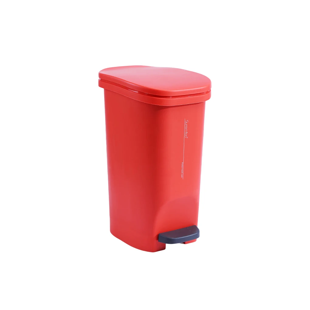 CUBO BASURA PEDAL 45 LTS. ROJO