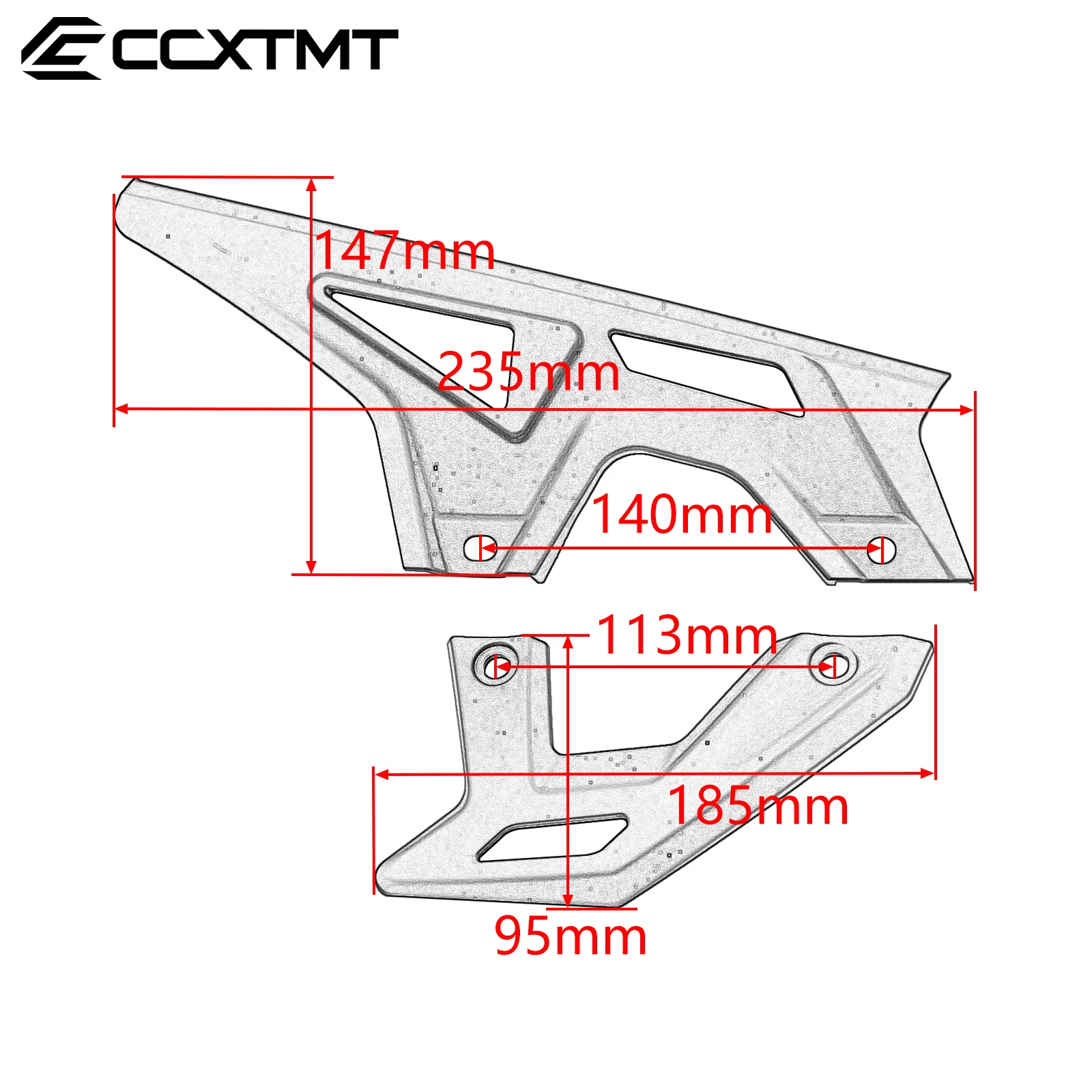 Electric Motorcycle Chain Cover Guard - Universal Fit
