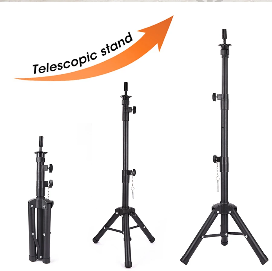 140cm High Tripod Stand for Wig Making Canvas Head Mannequin Head Styling  Practice Training Head Adjustable DIY Wig Accessories