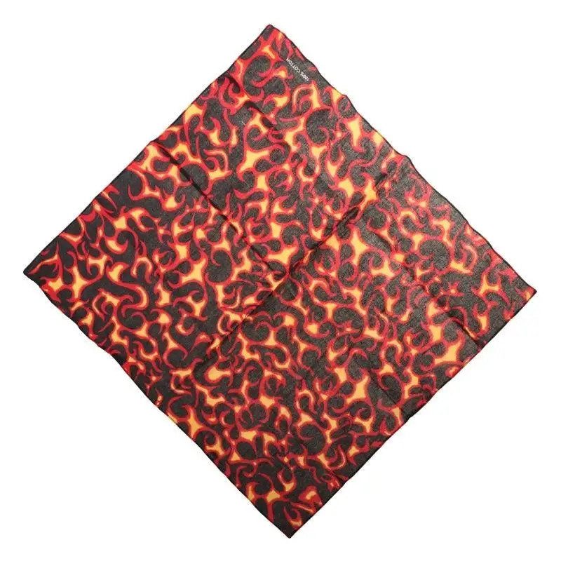 39BD Goth Flame Print Bandana, quadratischer Schal, Wickel-Stirnband, Motorrad-Sport-Armband – Detail 8