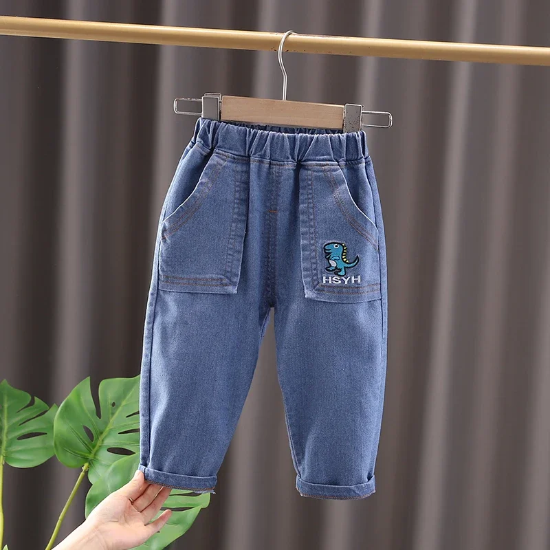 

New Autumn Kids High Quality Boys Girls Fashion Holes Children Jeans for Boys Casual Denim Pants Toddler leggings 0-5 Years