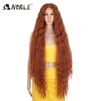 Noble Cosplay Synthetic Lace Wigs For Black Women Long Curly Hair 42 Inch Cosplay Blonde Ombre Lace Front Wig Synthetic Lace Wig