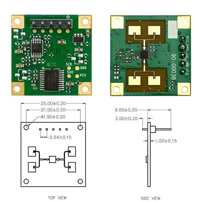 

HLK-LD1115H 24Ghz Human Presence Sensor Radar Module TTL serial Communication Micro-Motion Detection 24G mmWave