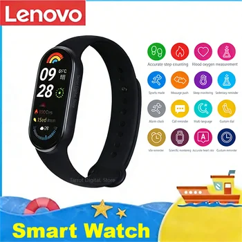 Lenovo Smart Watch 1.62 Display Sport Fitness Tracker Cardiofrequenzimetro Contapassi Promemoria messaggi Impermeabile per uomini e donne