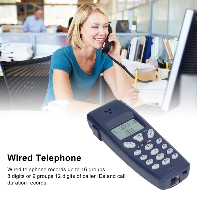 Multi Functional Telephone Line Tester Phone for Incoming Call Display Line Testing and Conversation Monitoring Telephone Line Tester