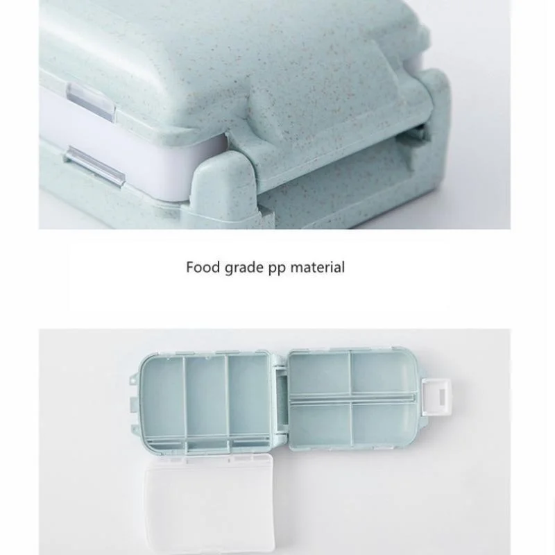 Compact Portable Mini Pill Organizer and Storage Container for Travel and Health Supplies