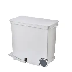 Space - Saving Trash Bin with Dry and Wet Separation Design for Home, Kitchen, and Living Room (Gray)