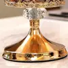 European Luxury Crystal Glass Storage Jar with Lid Rose Candy Jar Gold-plated Storage Decorative Ornaments Art Home Decoration 2