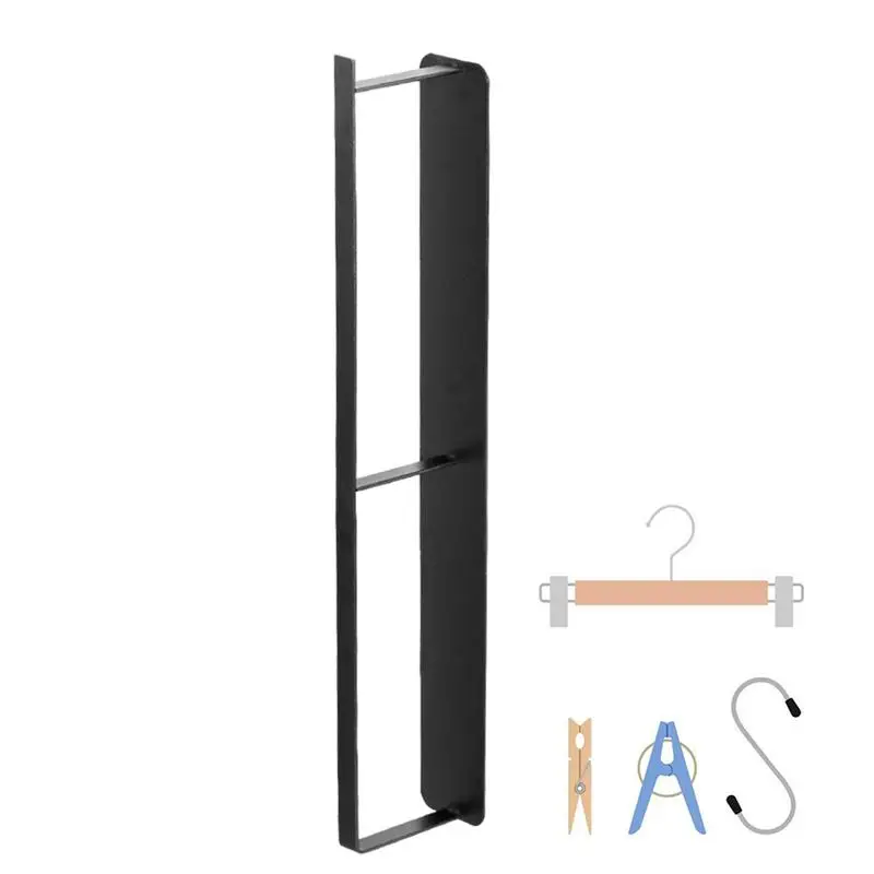 

Clothes Hanger Holder Clothes Rack Storage Rack Household Punch-free Clothes Hanger Storage Rack Balcony Clothes Hanger hook