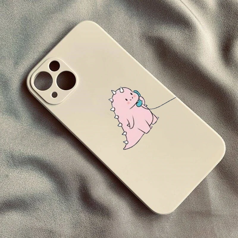 Charming Dinosaur Duo Phone Case - Shockproof Paired Cover s
