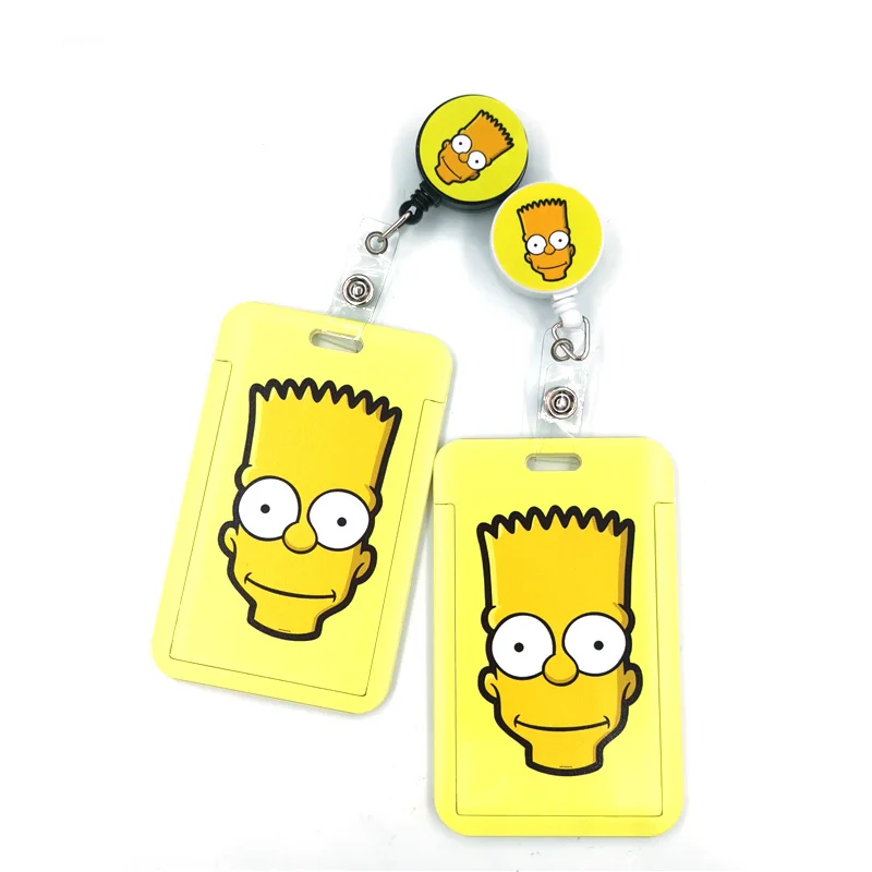 Funny Cartoon Characters Cute Card Cover Clip Lanyard Retractable Student Nurse Badge Reel Clip ID Card Badge Holder accessories michale myers horror characters cute card cover clip lanyard retractable student nurse badge reel clip cartoon id card badge