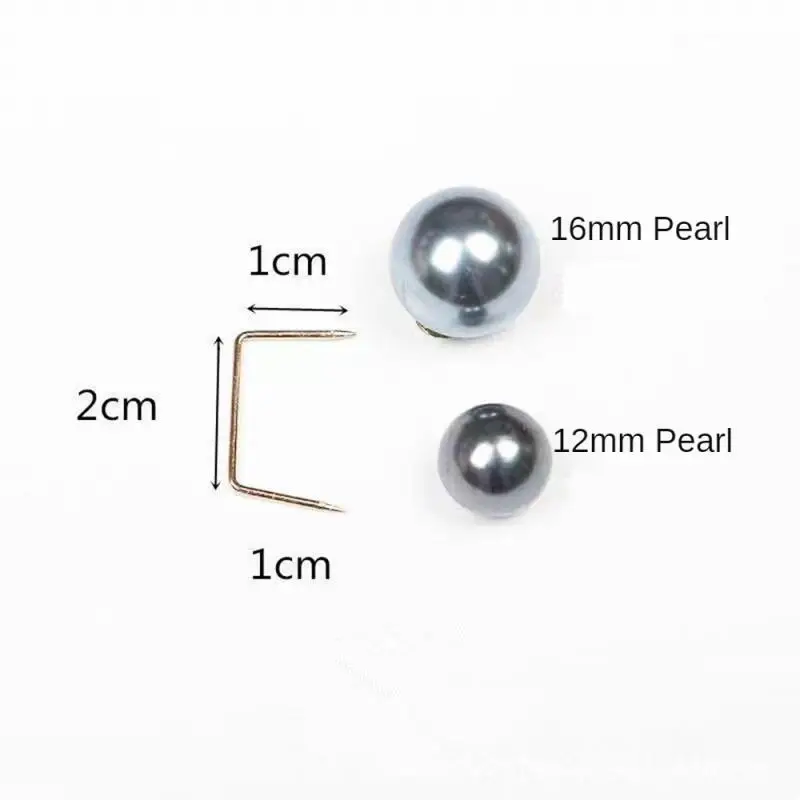 Double Pearl Brooch Pins Anti-fade Brooches Buttons for Women Sweater Cardigan Clip Coat Summer Dress DIY Buttons 5