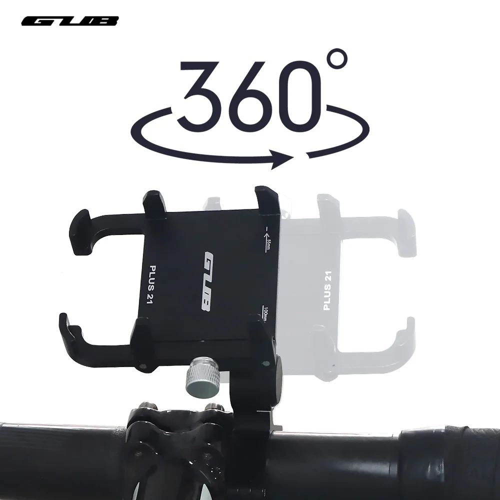 Enhanced Aluminum Alloy Rotatable Anti-Slip Phone Holder for Motorcycles and Bikes