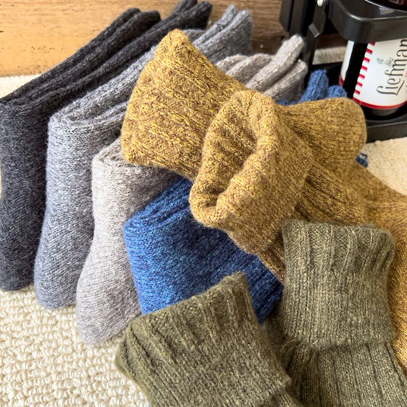 

Wool Winter Warm Socks Men Socks Designer Socks Super Thicker Solid Socks Rabbit Socks Against Cold Snow