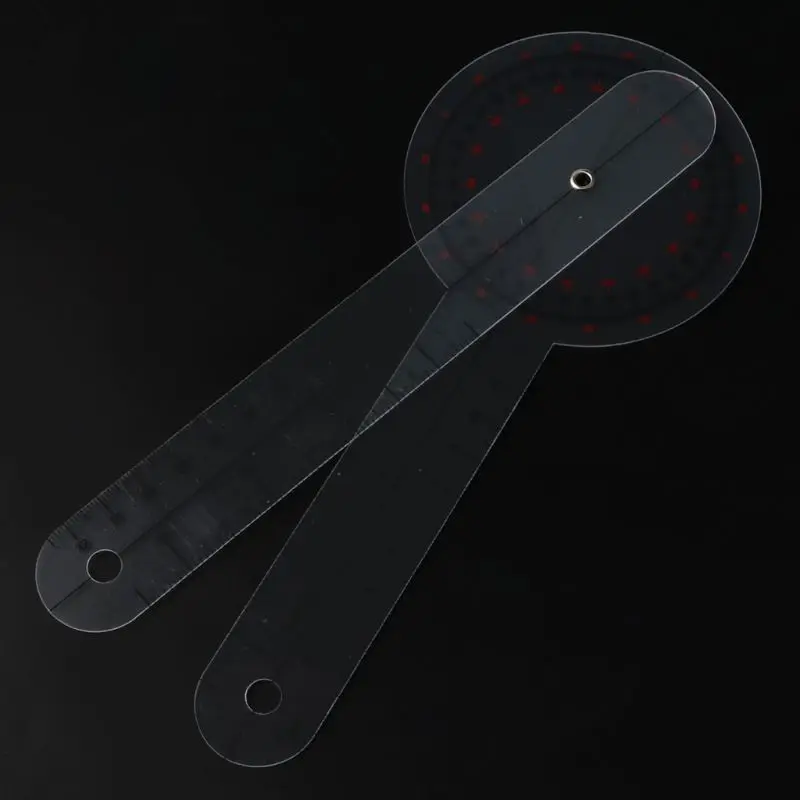 

Plastic Goniometer 360 Degree Transparent Rule Physio Goniometer